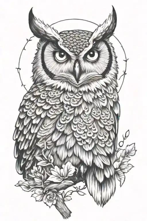 Owl With Quote