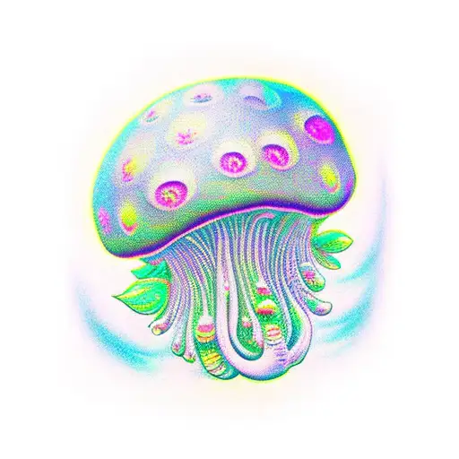 Vibrant Colorful Trippy Cool Mushroom Designs Trippy Beautiful