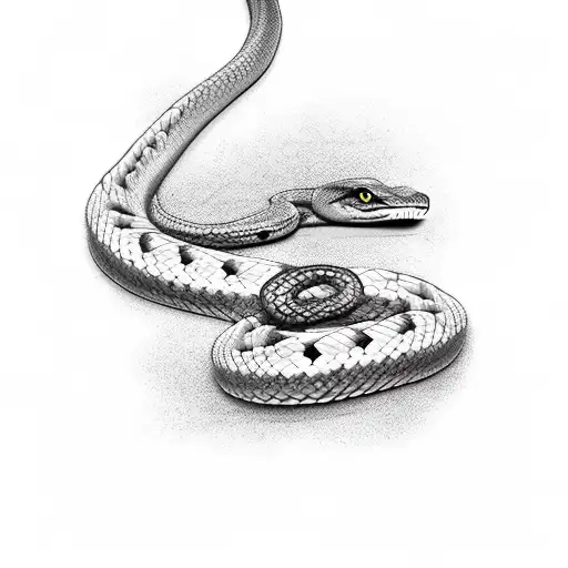 Black Mamba Snake Around Barbed Wire