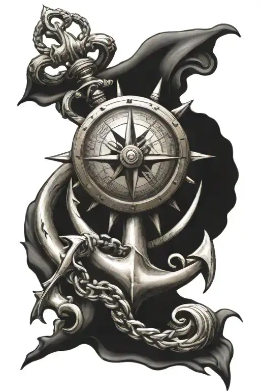 Storm Sea Anchor Compass