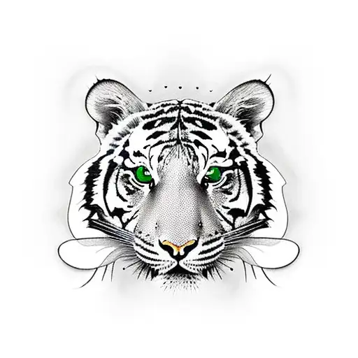 Tiger Lily On Its Petals With A Butterfly