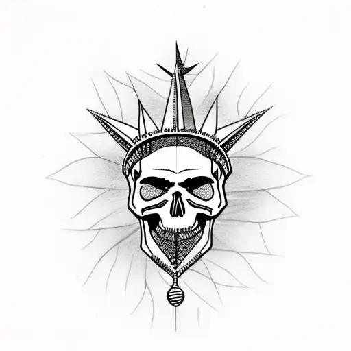 Tree Of Liberty With Skull