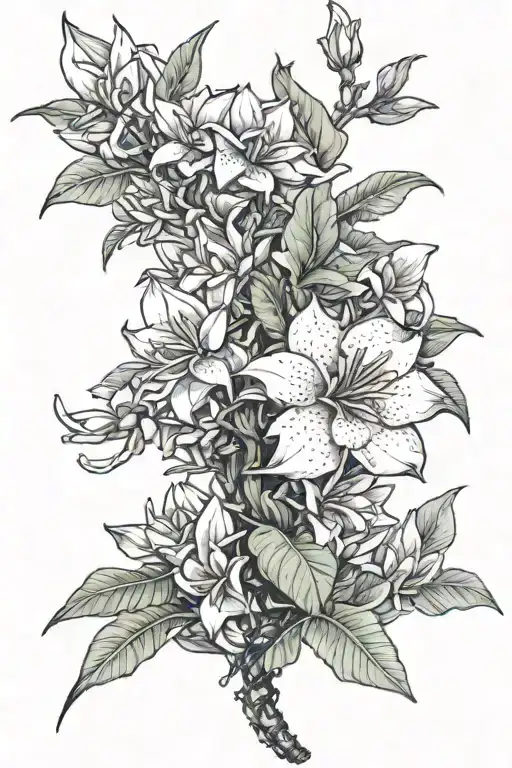 Dragonfruit Plant Wrapped Around Flowering Plumeria Tree With Dragon Head