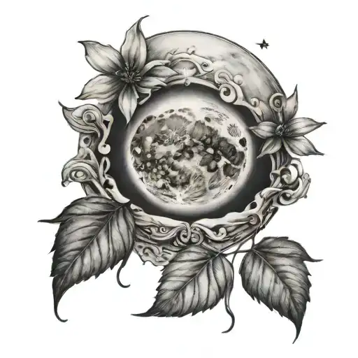 Duo Tattoo Small Moon