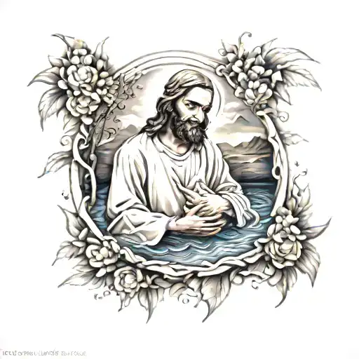 Jesus Being Baptized