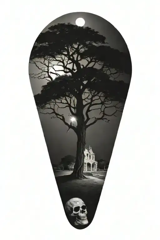 San Antonio Alamo Day Of The Dead Tree With Creeping