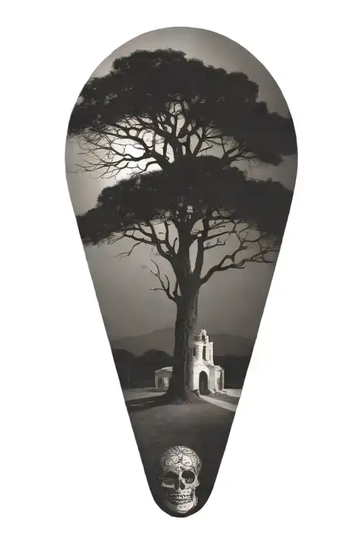 San Antonio Alamo Day Of The Dead Oak Tree