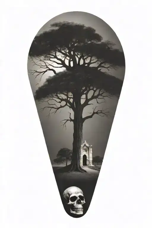 San Antonio Alamo Day Of The Dead Tree With Creeping