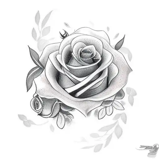 Dove With Roses Behind It And The Name Stephanie