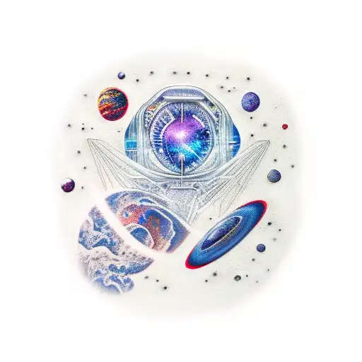 Sleeve With Dna And Space Themes