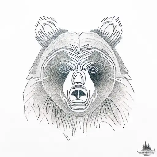 Grizzly Bear In The Woods