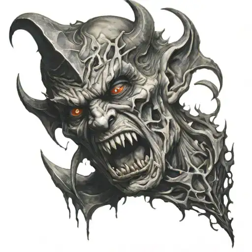 Defeated Suffering And Crying Demon