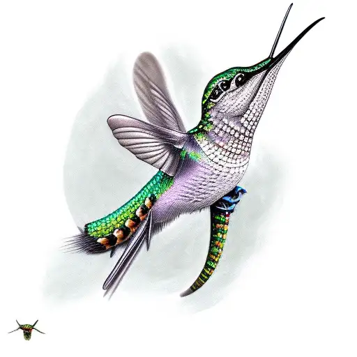 A Humming Bird And A Rattlesnake