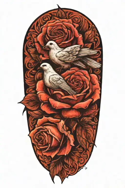 Rose And Dove