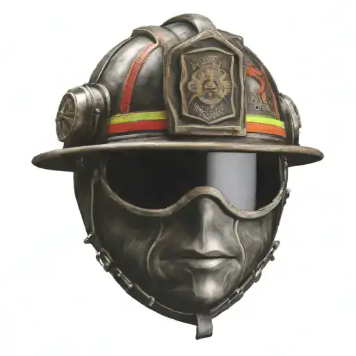 Firefighter Leather Helmet