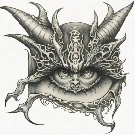 Demon Girl Piercing Eyes