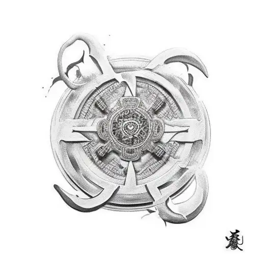 Samurai In Full Armor With A 3 Tomoe Sharingan