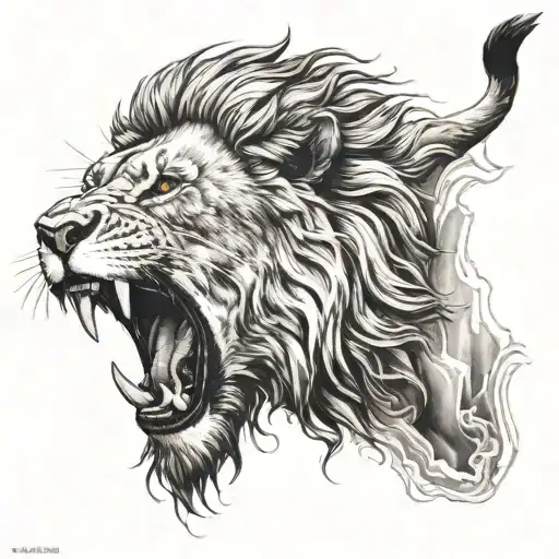 Lion Roaring