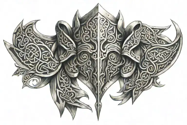 Armor Celtic Pattern With Elements
