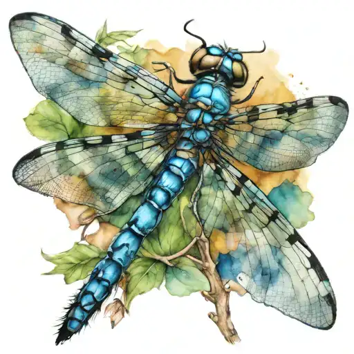 Watercolor Dragonfly