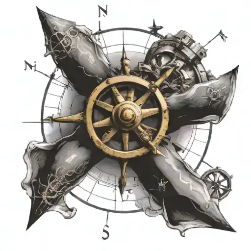 Incorporate A Propeller Into A Nautical Compass Design