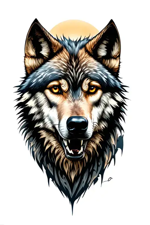 Wolf Face Surrounded