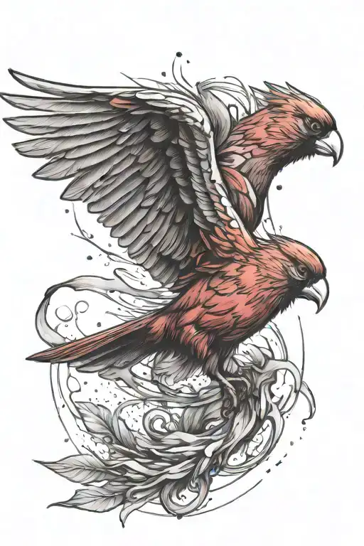 Cross Spartan Cardinal Flying Towards