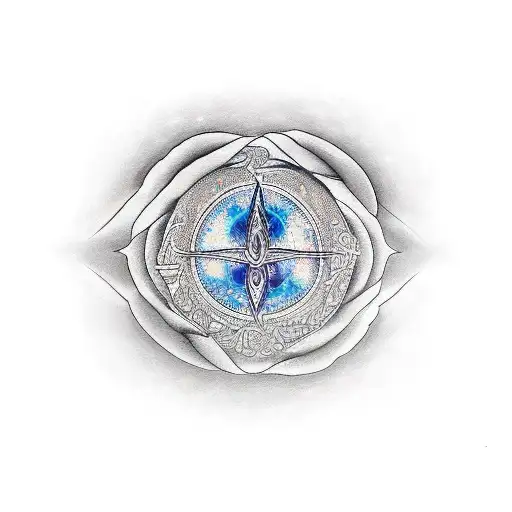 A Realistic Tattoo Of A Spiritual Symbol Incorporated Into A Design Of Your Wife And Daughters Tattoo