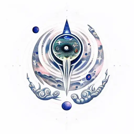 A Cosmic Scene With An Alien Constellation