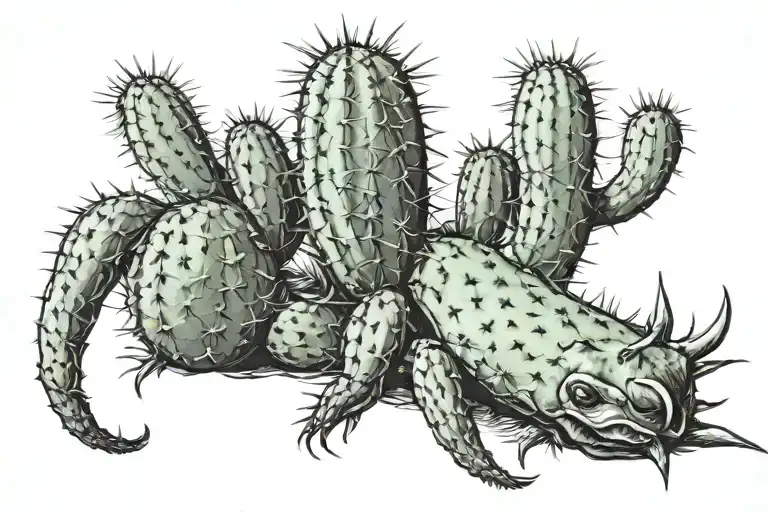 Cactus With Scorpion