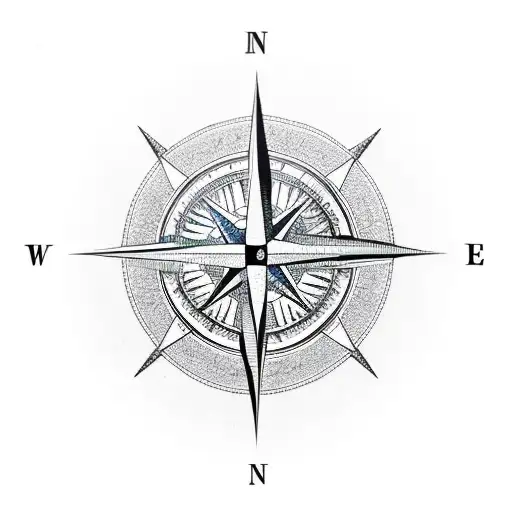 Compass And Moutain