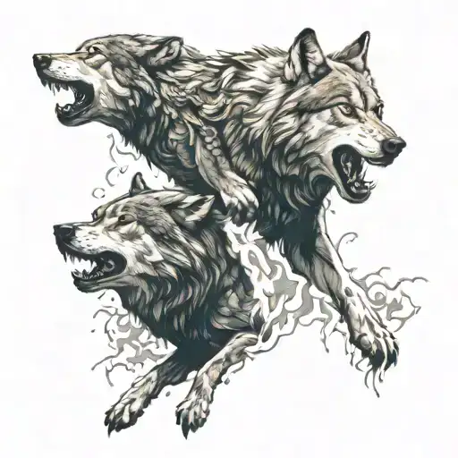 Wolf And Howl War Scene