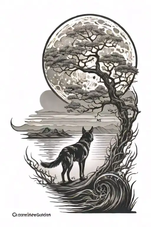 Dog Tail Look Like Moon Rising Sun