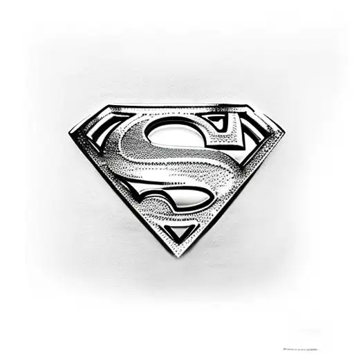 Superman Logo With Dog Collar And The Letter D