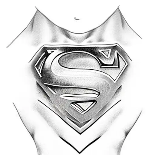 Superman Logo With Dog Collar