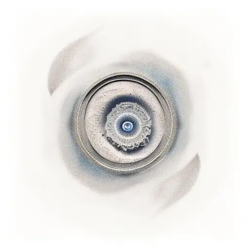 Broken Sandglass With Sand Spiraling Around