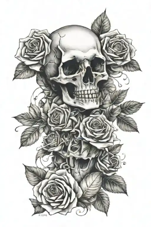 Skull And Roses