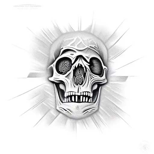 Skeleton Made Of Motorcycle Parts