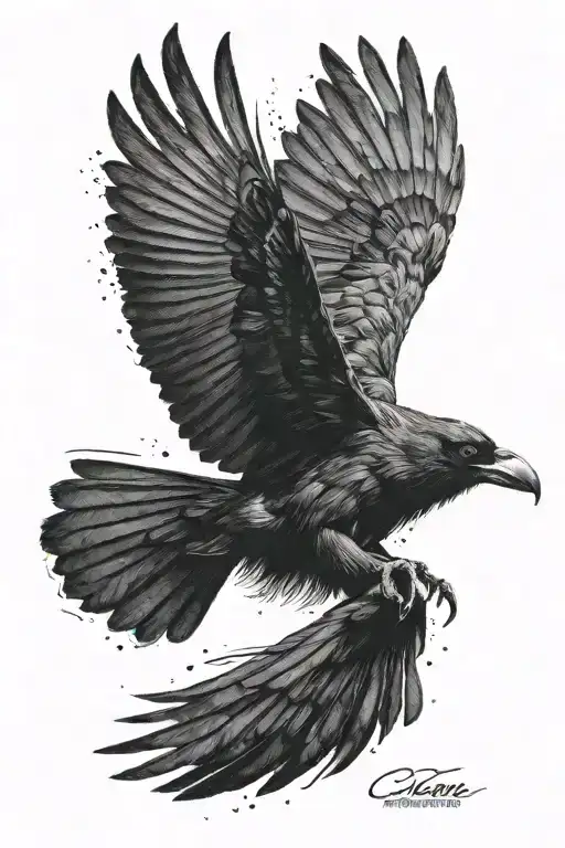 Crow Flying