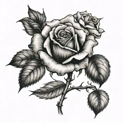 Note Rose Where Half Is Burnt And The Other Half Is Fine