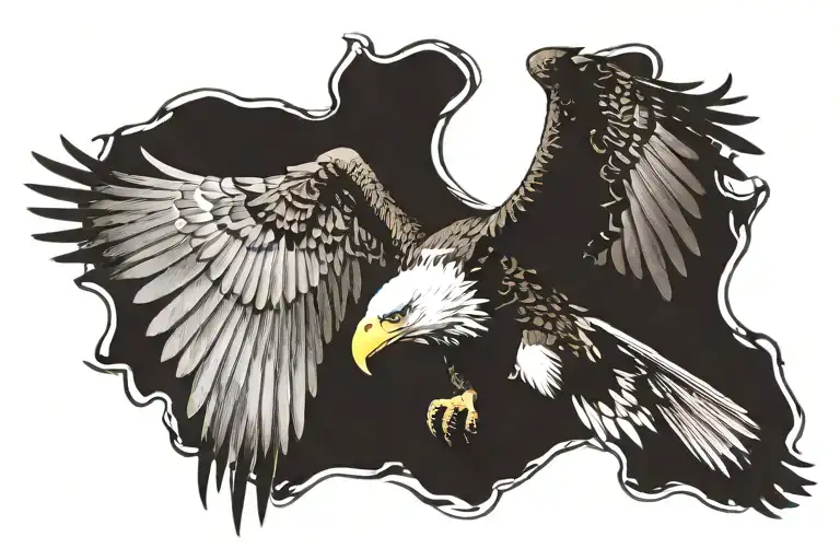 American Eagle Open Wings Spread Wide