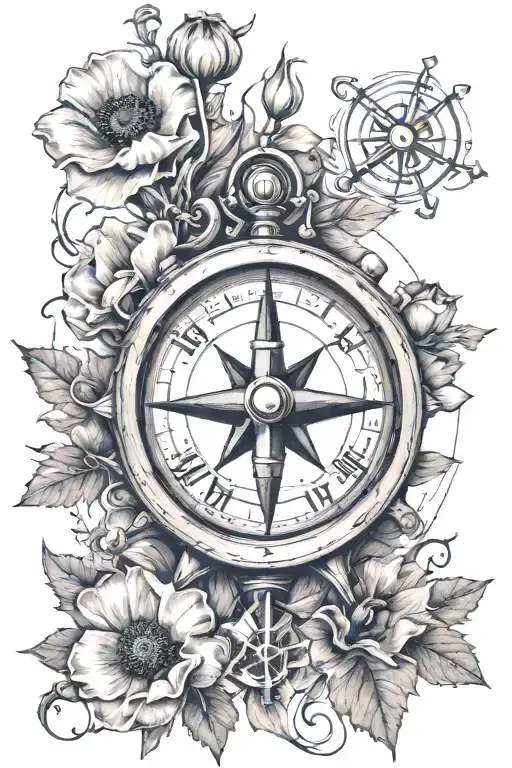 A Navy Ship With Some Poppy And The Saying Ready Aye Ready With A Compass And A Nautical Star