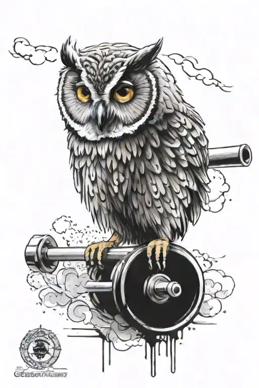 Owl Lifting Barbell