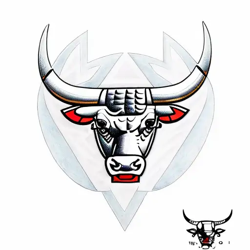 Chicago Bulls Logo Incorporating Taurus Constellation