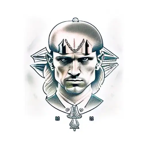 Tarot Card With Military On It