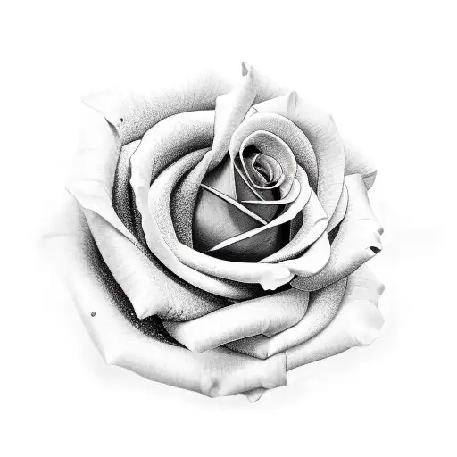 Black And Red Praying Hands And Rose