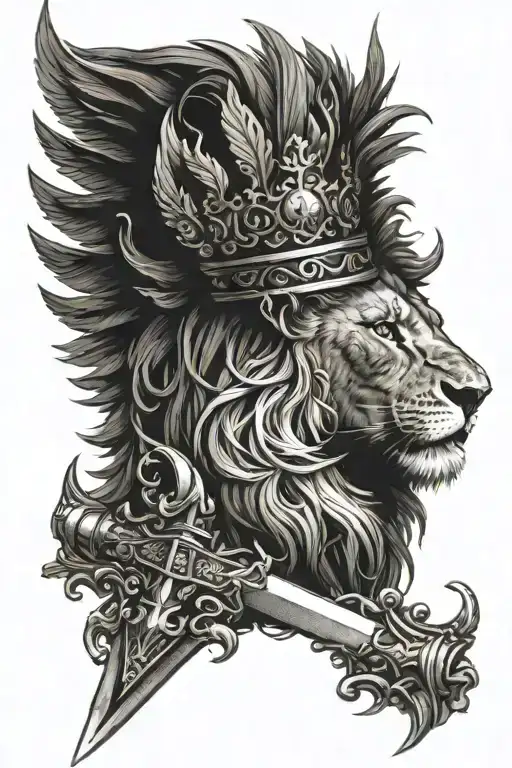 Sword Lion Wings S Crown