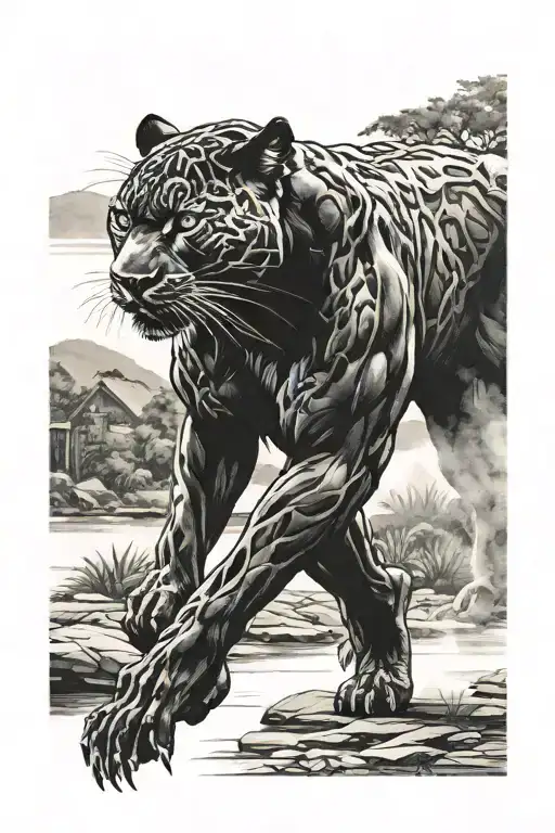 Black Panther Walking