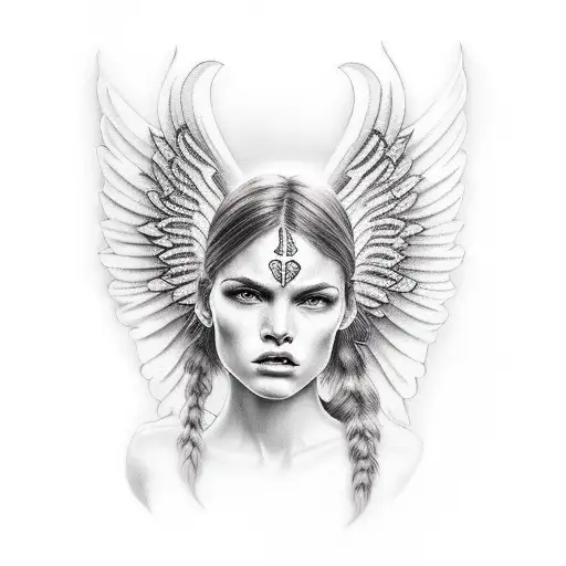 Female Face Angel