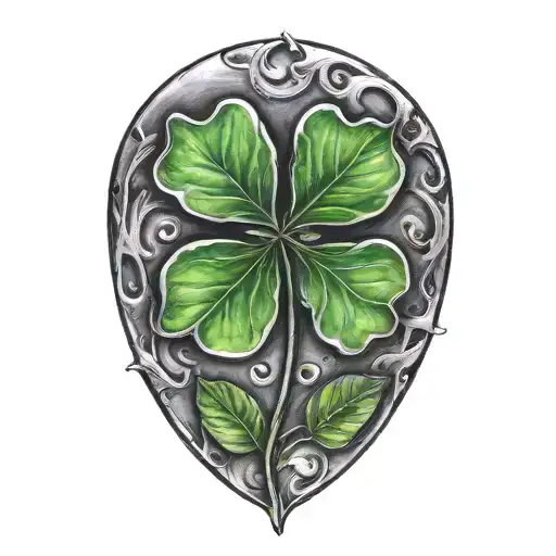 Four Leave Clover Tattoo Inspired